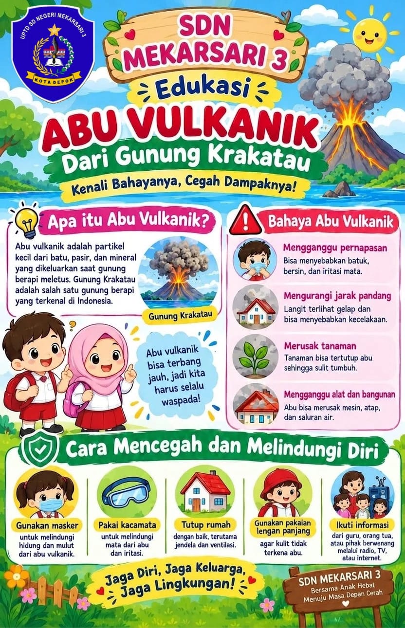 Abu Vulkanik dari Gunung Krakatau: Kenali Bahayanya, Cegah Dampaknya!